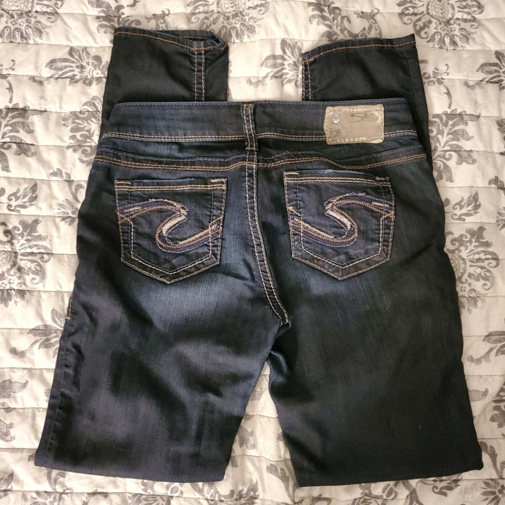 Silver Suki Skinny Jeans 28x31